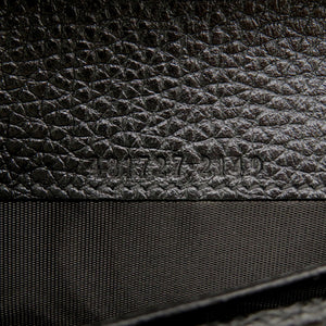 未使用 グッチ GG レザー ブラック 481727 長財布 財布 黒 0008【中古】GUCCI メンズ