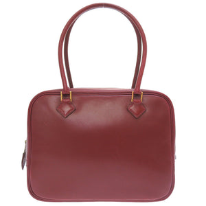 エルメス ミニプリュム プリュム20 ボックスカーフ ボルドー ゴールド金具 〇V刻印 ハンドバッグ バッグ 赤 0015 【中古】 HERMES