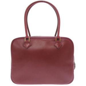 エルメス ミニプリュム プリュム20 ボックスカーフ ボルドー ゴールド金具 〇V刻印 ハンドバッグ バッグ 赤 0015 【中古】 HERMES