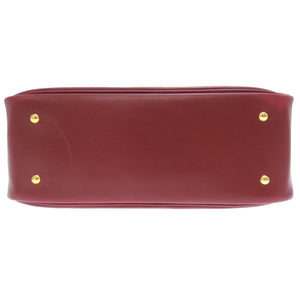 エルメス ミニプリュム プリュム20 ボックスカーフ ボルドー ゴールド金具 〇V刻印 ハンドバッグ バッグ 赤 0015 【中古】 HERMES