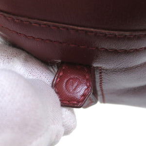 エルメス ミニプリュム プリュム20 ボックスカーフ ボルドー ゴールド金具 〇V刻印 ハンドバッグ バッグ 赤 0015 【中古】 HERMES