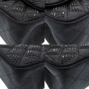 未使用 シャネル ミニマトラッセ レザー ブラック スタッズ ショルダーバッグ バッグ 黒 0017 【中古】 CHANEL スモール