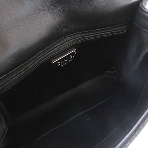 未使用 シャネル ミニマトラッセ レザー ブラック スタッズ ショルダーバッグ バッグ 黒 0017 【中古】 CHANEL スモール