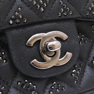未使用 シャネル ミニマトラッセ レザー ブラック スタッズ ショルダーバッグ バッグ 黒 0017 【中古】 CHANEL スモール