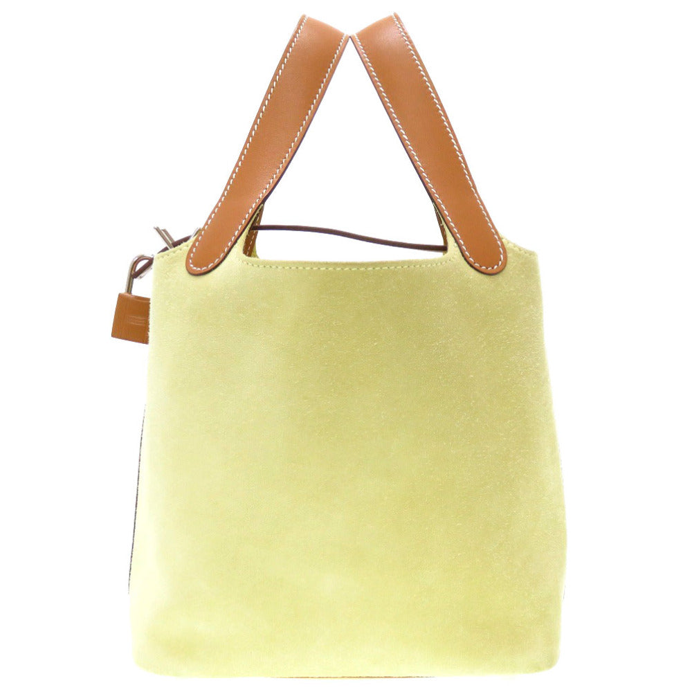 新品同様 エルメス ピコタンロック タッチ PM ドブリス バトラー ジョーヌプッサン ナチュラル シルバー金具 A刻印(2017年製) ハンドバッグ バッグ 0020 【中古】 HERMES