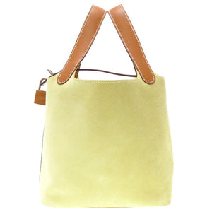 新品同様 エルメス ピコタンロック タッチ PM ドブリス バトラー ジョーヌプッサン ナチュラル シルバー金具 A刻印(2017年製) ハンドバッグ バッグ 0020 【中古】 HERMES