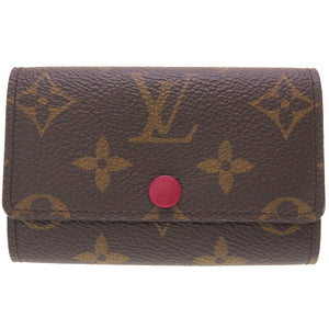未使用 ルイ ヴィトン モノグラム ミュルティクレ6 フューシャ M60701 6連キーケース LV 0024 【中古】 LOUIS VUITTON