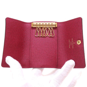 未使用 ルイ ヴィトン モノグラム ミュルティクレ6 フューシャ M60701 6連キーケース LV 0024 【中古】 LOUIS VUITTON
