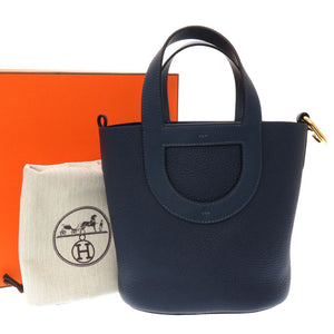 未使用 エルメス インザループPM トリヨンクレマンス ブルードプリュス B刻印(2023年製) ハンドバッグ 0028 【中古】 HERMES