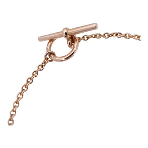 新品同様 エルメス シェーヌダンクル ミニパンク K18PG ブレスレット 750PG ピンクゴールド ジュエリー アクセサリー 0034【中古】HERMES レディース