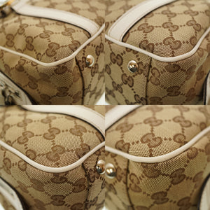 新品同様 グッチ GGツインズ 232958 ショルダーバッグ GGキャンバス/レザー ブラウン 0035【中古】GUCCI