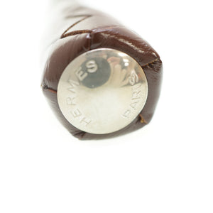 美品 エルメス クラヴァッシュ 鞭 ヴィンテージ ムチ レザー ブラウン 0038【中古】HERMES