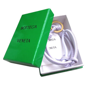 未使用 ボッテガ ヴェネタ ロングキーリング レザー パープル ストラップ 0048 【中古】 BOTTEGAVENETA
