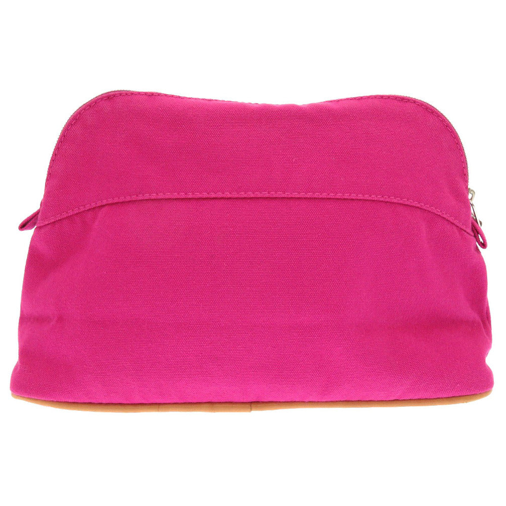 エルメス ボリードポーチ 25 MM ハイビスカス キャンバス バッグ 0049 【中古】 HERMES