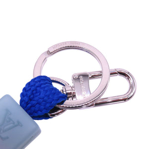 未使用 ルイ ヴィトン LV プレイ MP3458 コットン メタル レジンビーズ ブルー ピンク キーホルダー LV 0050 【中古】 LOUIS VUITTON