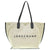 美品 ロンシャン ロゾ トートバッグ キャンバス/レザー エクリュ 0053【中古】LONGCHAMP