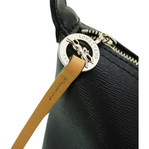 新品同様 ロンシャン プリアージュ トートバッグ コーティングキャンバス ブラック ショルダーストラップ付 黒 0054【中古】LONGCHAMP