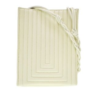 美品 ジルサンダー タングル ショルダーバッグ レザー オフホワイト 0055【中古】JIL SANDER