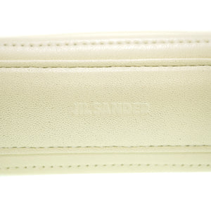 美品 ジルサンダー タングル ショルダーバッグ レザー オフホワイト 0055【中古】JIL SANDER