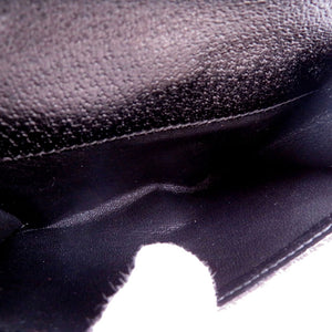 新品同様 グッチ ジャッキー GGキャンバス ブラック 141435 Wホック 二つ折り財布 黒 0063 【中古】 GUCCI