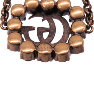 新品同様 グッチ ダブルG GG ラインストーン レッド ブレスレット アクセサリー 0065 【中古】 GUCCI
