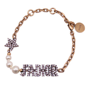 美品 クリスチャン ディオール  J'ADIOR ブレスレット フェイクパール ゴールド アクセサリー 0066 【中古】 Christian Dior