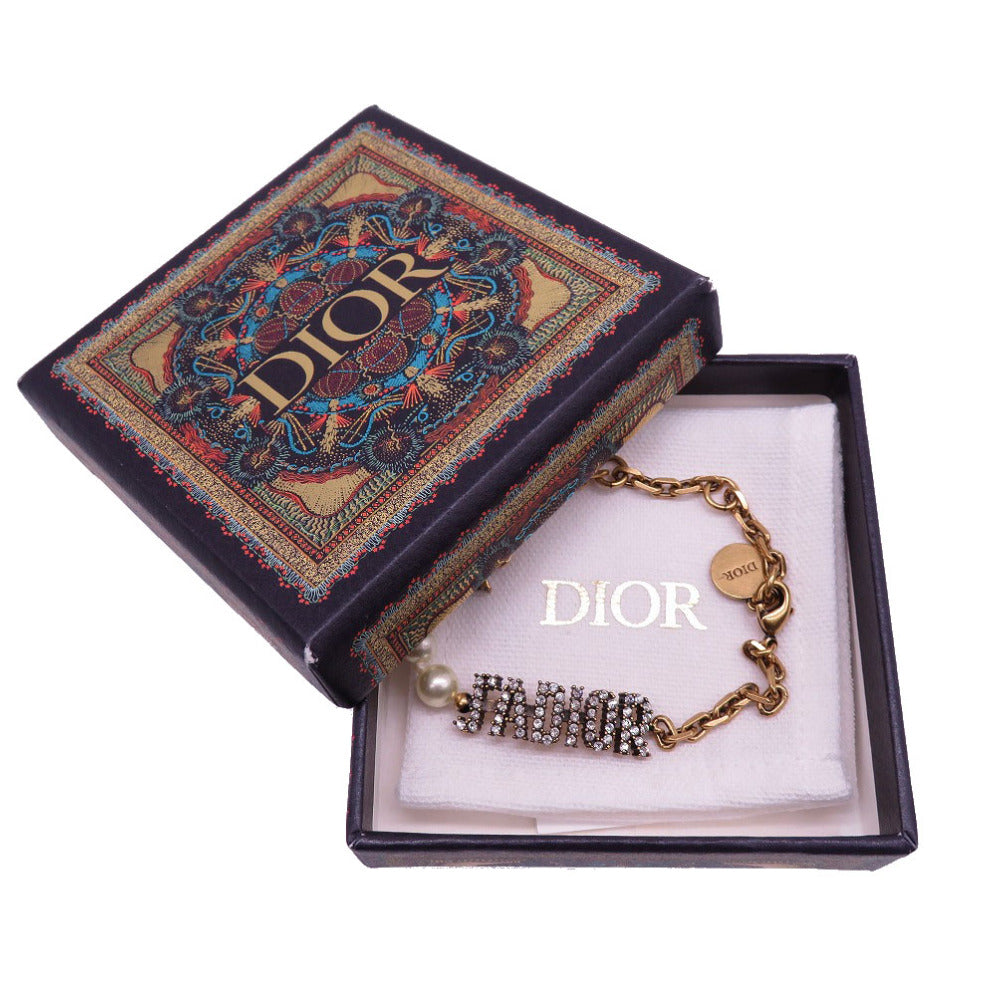 美品 クリスチャン ディオール  J'ADIOR ブレスレット フェイクパール ゴールド アクセサリー 0066 【中古】 Christian Dior
