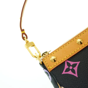 美品 ルイヴィトン モノグラム マルチカラー アクセソワール アクセサリーポーチ M92648 ノワール 黒 LV 0069【中古】LOUIS VUITTON