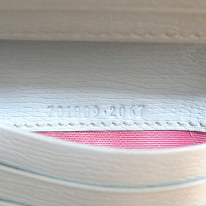 未使用 グッチ レインボー＆スター ばなにゃ 701009 レザー ゴールド金具 ブルー 二つ折り財布 0074【中古】GUCCI