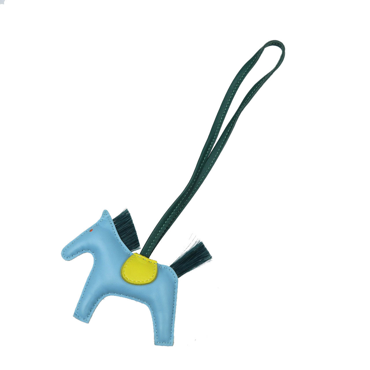 美品 エルメス ロデオ PM アニョーミロ クリノラン セレステ ライム マラカイト ブルー バッグチャーム 0080【中古】HERMES