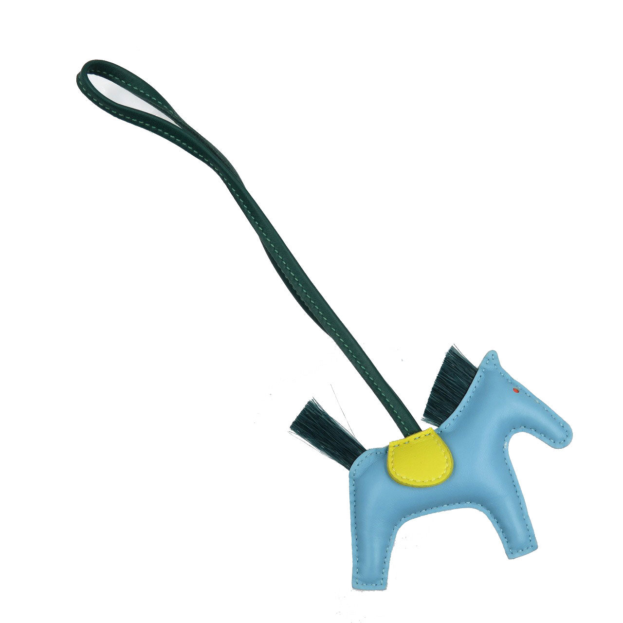 美品 エルメス ロデオ PM アニョーミロ クリノラン セレステ ライム マラカイト ブルー バッグチャーム 0080【中古】HERMES