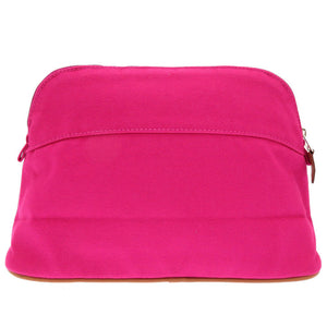 美品 エルメス ボリードポーチ 25 MM キャンバス ハイビスカス ポーチ バッグ 0086 【中古】 HERMES