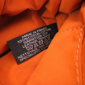 美品 エルメス ボリードポーチ 25 MM キャンバス ハイビスカス ポーチ バッグ 0086 【中古】 HERMES