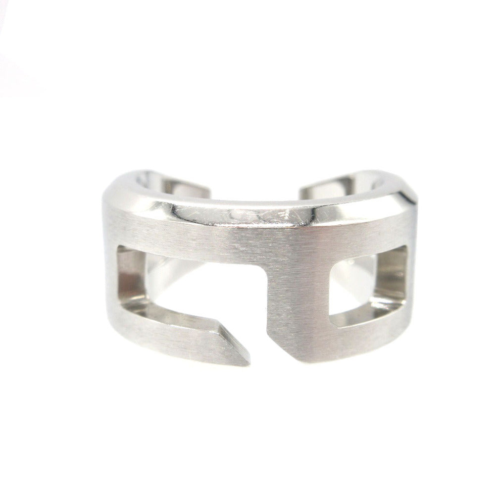 美品 エルメス プレイリング サイズ62 メタル シルバー 指輪 リング 0004【中古】HERMES