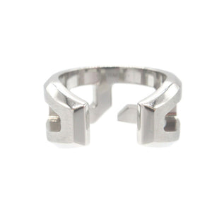 美品 エルメス プレイリング サイズ62 メタル シルバー 指輪 リング 0004【中古】HERMES