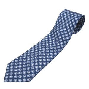 新品同様 エルメス 馬柄 シルク ネイビー 紺 ネクタイ 0006【中古】HERMES