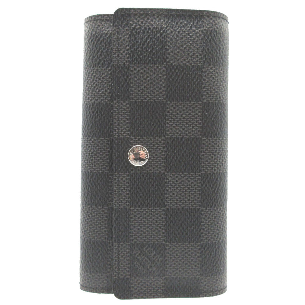 新品同様 ルイヴィトン ダミエグラフィット N63139 ポルトクレ ヴォワテュール グレー キーケース 0009【中古】LOUIS VUITTON