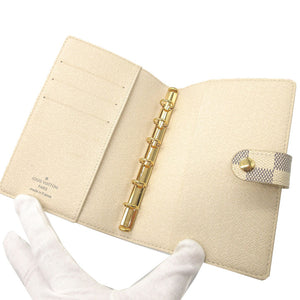 新品同様 ルイヴィトン R20706 ダミエアズール アジェンダPM アイボリー 手帳カバー 0011【中古】LOUIS VUITTON