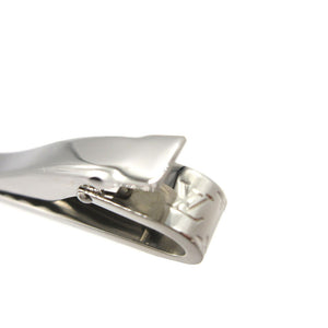 新品同様 ルイヴィトン モノグラムパターン M00703 メタル シルバー タイピン 0015【中古】LOUIS VUITTON