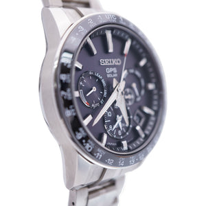 セイコー アストロン GPSハイブリッド電波ソーラー SBXC003 / 5X53-0AB0 腕時計 チタン/セラミック ブラック 黒系文字盤 0023【中古】SEIKO メンズ