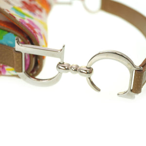 新品同様 ディオール サドル マルチカラー ワンショルダーバッグ キャンバス/レザー 0025【中古】Dior