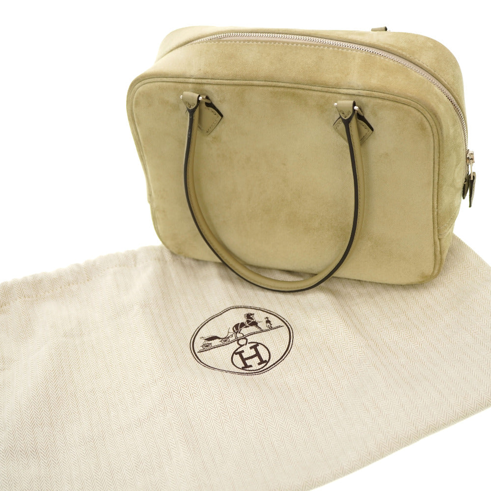 美品 エルメス プリュム 20 ミニ ドブリス セージ/ソーゼ A刻印(2017年製) ハンドバッグ 0026【中古】HERMES ミニプリュム