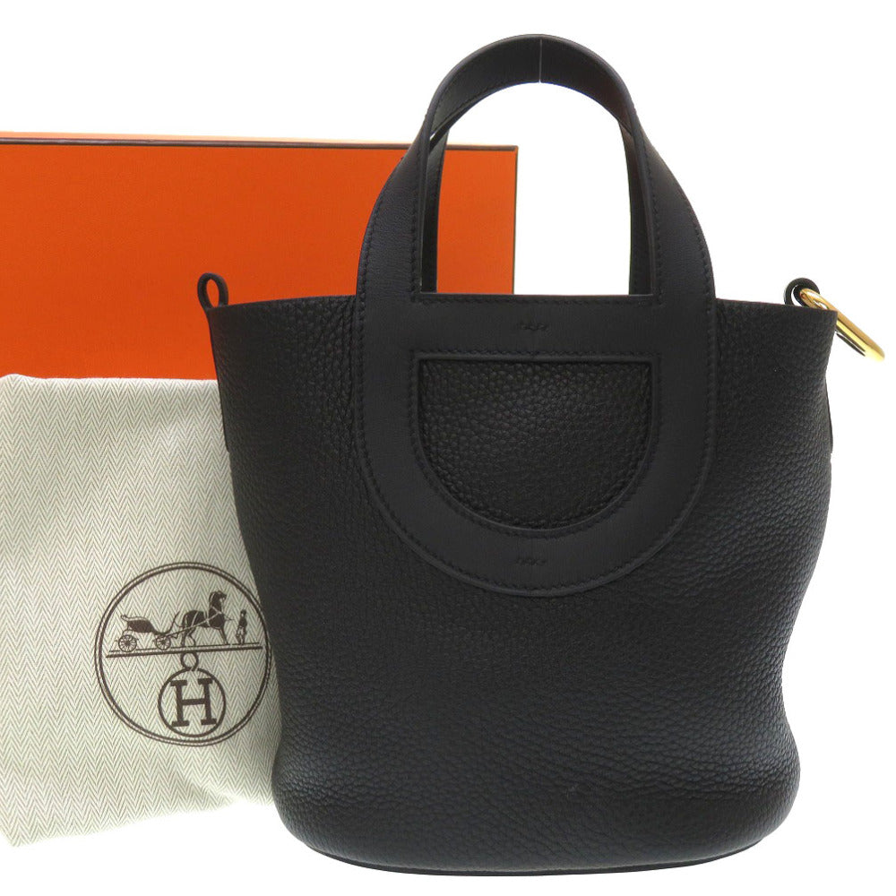未使用 エルメス イン ザ ループ トリヨンクレマンス ヴォ―スイフト ブラック ゴールド金具 U刻印(2022年製) ハンドバッグ バッグ 黒 0029 【中古】 HERMES