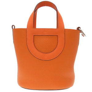 未使用 エルメス イン ザ ループ18 トリヨンクレマンス ヴォ―スイフト オレンジ シルバー金具 B刻印 ハンドバッグ バッグ 0030 【中古】 HERMES
