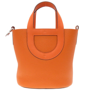 未使用 エルメス イン ザ ループ18 トリヨンクレマンス ヴォ―スイフト オレンジ シルバー金具 B刻印 ハンドバッグ バッグ 0030 【中古】 HERMES