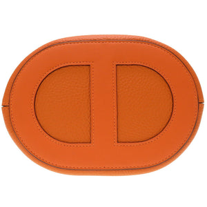 未使用 エルメス イン ザ ループ18 トリヨンクレマンス ヴォ―スイフト オレンジ シルバー金具 B刻印 ハンドバッグ バッグ 0030 【中古】 HERMES