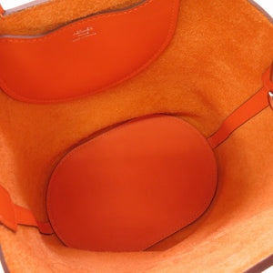 未使用 エルメス イン ザ ループ18 トリヨンクレマンス ヴォ―スイフト オレンジ シルバー金具 B刻印 ハンドバッグ バッグ 0030 【中古】 HERMES