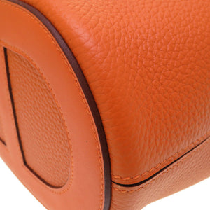 未使用 エルメス イン ザ ループ18 トリヨンクレマンス ヴォ―スイフト オレンジ シルバー金具 B刻印 ハンドバッグ バッグ 0030 【中古】 HERMES