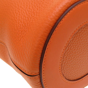 未使用 エルメス イン ザ ループ18 トリヨンクレマンス ヴォ―スイフト オレンジ シルバー金具 B刻印 ハンドバッグ バッグ 0030 【中古】 HERMES