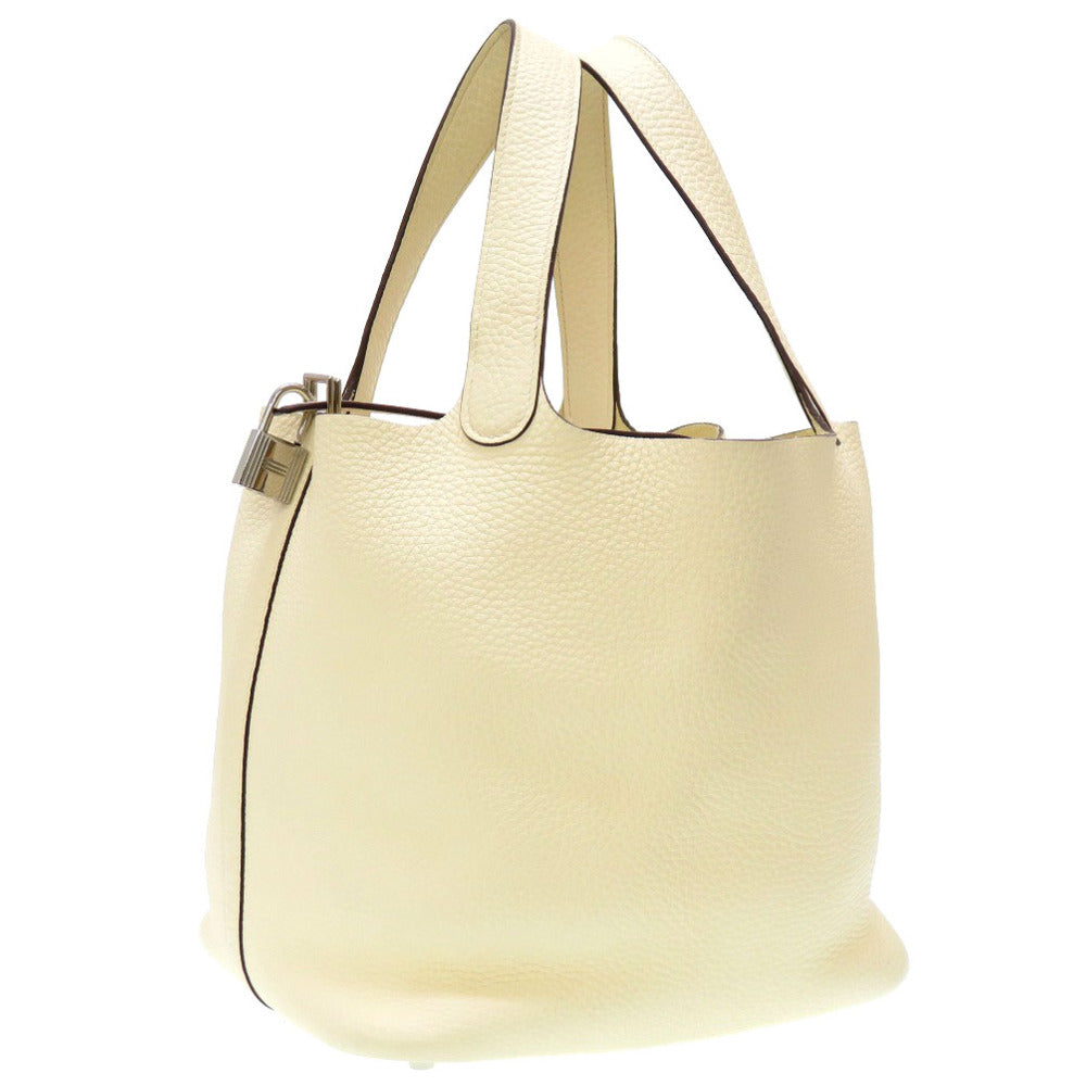 エルメス ピコタンロックMM トリヨンクレマンス ナタ シルバー金具 Y刻印(2020年製) ハンドバッグ バッグ 0031 【中古】 HERMES